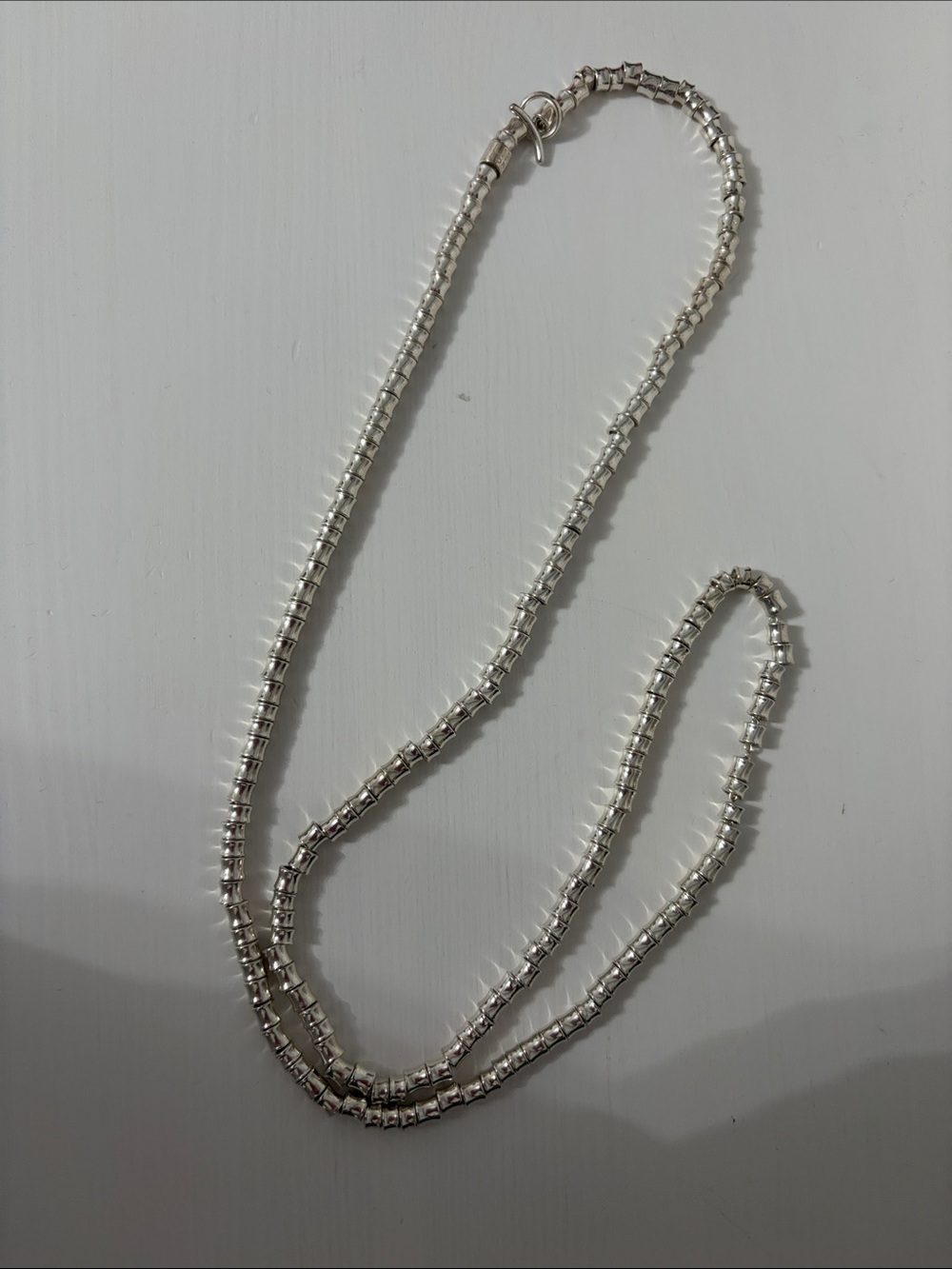 Links of London Long silver strand Silver-Tone Beaded Necklace for Women